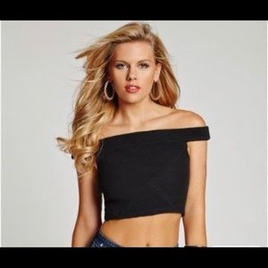 GUESS black crop top XXS